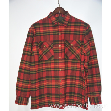 High Quality Slim Fit Cotton Plaid Shirt